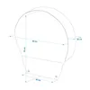 2x Radabdeckung Aluminium reflektierend 16" Reifenabdeckung Produktbild-Vorschau 5