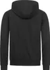 The back of a black hoodie. Produktbild-Vorschau