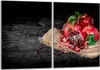 Glasschutzplatte für den Herd 2x40x52 Granat Produktbild-Vorschau 1
