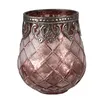 Clayre & Eef Teelichthalter Ø 9x11 cm Rosa Glas Produktbild-Vorschau 1