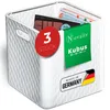 Novaliv 3x Box 30x30x30 cm Weiß Boxen für Kallax Regal Produktbild-Vorschau 1