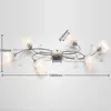 Lindby Deckenlampe Yannie, 6-flg., 106 cm, nickel/weiß, Produktbild-Vorschau 4