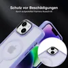 A close-up of a phone case with a phone in the background, highlighting the camera protection. Produktbild-Vorschau