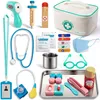 Sundaymot Arztkoffer Kinder Holz mit Echt Stethoskop und Produktbild-Vorschau 1