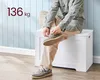 Contenitore e panca LEHAC con coperchio, bianco Anteprima dell’immagine prodotto 5