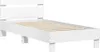 vidaXL Bettgestell mit Kopfteil Weiß 90x190 cm Produktbild-Vorschau 3