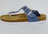 softrelax Damen Zehensteg Pantolette jeansblau mit Schnalle Produktbild-Vorschau 3