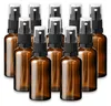 10x Braune Glasflasche 50 ml mit schwarzem Zerstäuber Produktbild-Vorschau 1