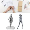 Verplaatsbare grijze poppensfiguur | PVC-articulatiepop met Productafbeelding-voorbeeld 4