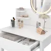 Schminktisch Vicco Surrey Weiß 60 cm mit LED-Spiegel, Model Produktbild-Vorschau 5