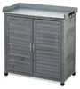 Relaxdays Pflanztisch mit Unterschrank, 3 Haken, Holz, Zinn Produktbild-Vorschau 11