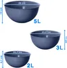 3 pezzi - Ciotola da cucina in plastica da 2/3/5 litri per Anteprima dell’immagine prodotto 3