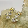 Ohrstecker Ohrring 12x6mm Bogen je 5 Zirkonias 9Kt GOLD Produktbild-Vorschau 2