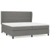 The Living Store Boxspringbett mit Matratze Dunkelgrau Produktbild-Vorschau 2