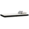 vidaXL Letto in legno massiccio nero 100x200 cm pino Anteprima dell’immagine prodotto 2