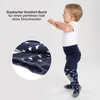 LaLoona Baby Krabbelstrumpfhose mit ABS Sohle - Sterne/Blau Produktbild-Vorschau 4