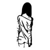 Wallity, Woman With Loose Dress, Dekoratives Wandaccessoire Produktbild-Vorschau 4