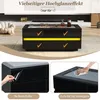 Merax Hochglanz Couchtisch mit 4 Schubladen und LED Produktbild-Vorschau 6