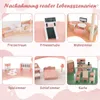 COSTWAY Puppenhaus aus Holz, 7-Zimmer 3-stöckiges Produktbild-Vorschau 3