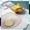Ovocná mísa, elegantní dekorativní mísa se zlatým lotosovým Náhled obrázku produktu 6