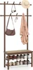 A coat rack with a bench and shoe storage. Produktbild-Vorschau
