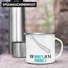 Trendation - Geboren Zum Bohren Emaille Tasse Geschenk Produktbild-Vorschau 3