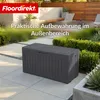 Floordirekt Gartenbox Holz-Optik wetterfeste Kissenbox 270L Produktbild-Vorschau 4