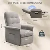 FLEXISPOT Poltrona relax elettrica reclinabile 105°–155°, Anteprima dell’immagine prodotto 3