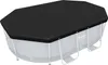 Bestway® PVC-Abdeckplane 305 x 184 cm, schwarz, oval Produktbild-Vorschau 1