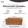 IvoQ Drevený kvetináč – 80 x 40 x 32 cm – drevo – Na Náhľad obrázku produktu 2