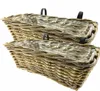 Balkonmand - Schuttingmand - Antiek Grijs - 42 x 22 x 15 cm Náhled obrázku produktu 1