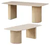 HOOZ Couchtisch & Esstisch Set Keramik Travertin-Optik – Produktbild-Vorschau 8