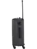 A side view of a dark gray suitcase with its handle extended. Produktbild-Vorschau
