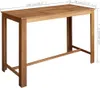 vidaXL Barový stůl z masivního dřeva akácie 150x70x105 cm Náhled obrázku produktu 5
