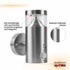 Grafner Design Edelstahl Wandlampe mit Bewegungsmelder und Produktbild-Vorschau 5