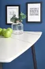 HALMAR Tisch weiß schwarz MDF-Platte Stahl Glas 70cm x Produktbild-Vorschau 12