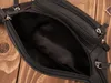 Herren Leder klassische Hüfte Nierenbeutel schwarz Vintage Produktbild-Vorschau 13
