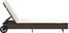 vidaXL Sonnenliege mit Rollen und Auflage Braun Poly Rattan Produktbild-Vorschau 7