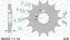 AFAM Stahl Standard Ritzel vorne - 428 Produktbild-Vorschau 3