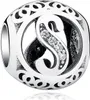 PANDACHARMS Kugel Buchstabe S Charm , 925er Sterling Produktbild-Vorschau 1