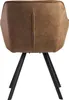 WOHNLING Esszimmerstuhl Wildlederoptik Beige Gepolstert Produktbild-Vorschau 4