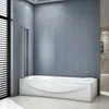 A modern bathroom with a bathtub and a shower screen. Produktbild-Vorschau