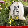 Oster- Baumwollbeutel-Set mit süßen Hasenmotiven und Produktbild-Vorschau 5