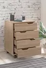 FineBuy Rollcontainer Sonoma Holz 40x60x40cm Produktbild-Vorschau 4