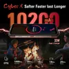 Children sitting around a campfire with a smartphone in the foreground, advertising its features. Produktbild-Vorschau