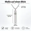 Edelstahl Klangpfeife Halskette mit 528‑Hz‑Frequenz, Produktbild-Vorschau 7