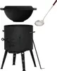 Set Utschak 40 cm + 12 Liter Kasan Kazan aus Gusseisen mit Produktbild-Vorschau 1