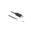 DELOCK Adapterkabel USB Typ-A zu seriell RS-232 RJ9RJ10 2m Produktbild-Vorschau 2