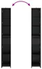 VidaXL Badkamerkast, zwart eikenfineer, 30 x 33 x 190 cm, Productafbeelding-voorbeeld 7