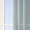 Ösengardine Leinenoptik uni blau 140x260cm Produktbild-Vorschau 5